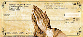 Praying Hands Personal Checks