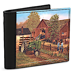 Farm and Tractors Men&#039;s Wallet with RFID