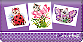 Cute as a Bug Kittens Checkbook Cover