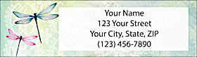 Dragonflies Return Address Label