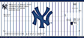 New York Yankees(TM) MLB&reg Logo Personal Checks