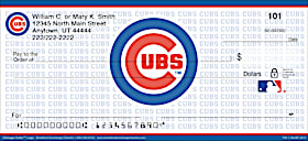 Chicago Cubs(TM) MLB(R) Logo Personal Checks