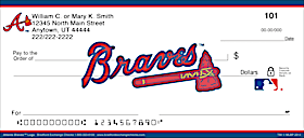 Atlanta Braves(TM) MLB(R) Logo Personal Checks
