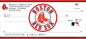 Boston Red Sox(TM) MLB(R) Logo Personal Checks