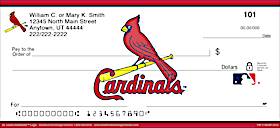 St. Louis Cardinals(TM) MLB(R) Logo Personal Checks