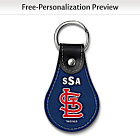 St. Louis Cardinals(TM) MLB(R) Logo Leather Key Ring
