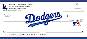 Los Angeles Dodgers(TM) MLB(R) Logo Personal Checks