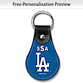 Los Angeles Dodgers(TM) MLB(R) Logo Leather Key Ring