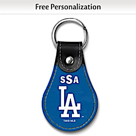 Los Angeles Dodgers(TM) MLB(R) Logo Leather Key Ring