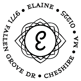 Elaine Personalized Initial Stamp