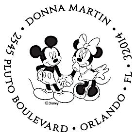 Mickey &amp; Minnie Personalized Image Stamp