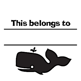 Whale Fill-In Stamp