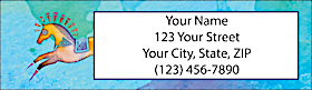 Animal Wisdom Return Address Label