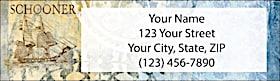 Tall Ships Return Address Label