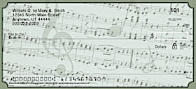 Sheet Music Personal Checks