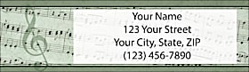 Sheet Music Return Address Label