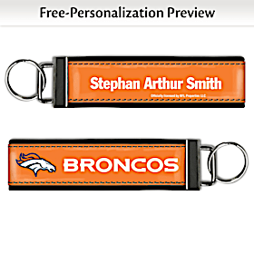 Denver Broncos NFL Wristlet Keychain