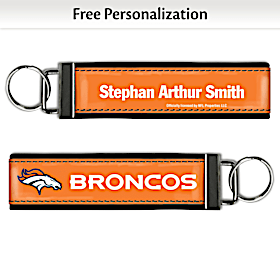 Denver Broncos NFL Wristlet Keychain