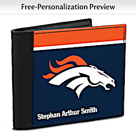 Denver Broncos NFL Logo Mens RFID Wallet
