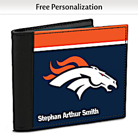 Denver Broncos NFL Logo Men&#039;s RFID Wallet