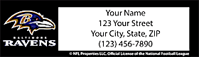 Baltimore Ravens NFL Return Address Label