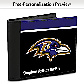 Baltimore Ravens NFL Logo Mens RFID Wallet
