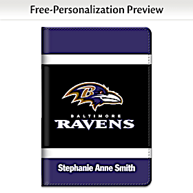 Baltimore Ravens NFL Premium Fabric Refillable Journal