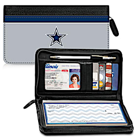 Dallas Cowboys NFL Zippered Checkbook Cover Wallet