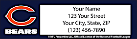 Chicago Bears NFL Return Address Label