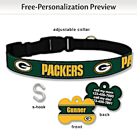 NFL Green Bay Packers Pet Collar and Personalized Tag