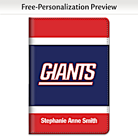 New York Giants NFL Premium Fabric Refillable Journal