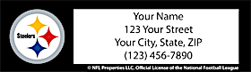 Pittsburgh Steelers NFL Return Address Label