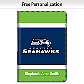 Seattle Seahawks NFL Premium Fabric Refillable Journal