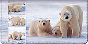 Polar Bears Checkbook Cover