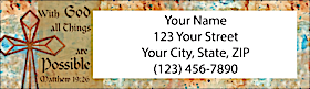 Crosses of Faith Return Address Label