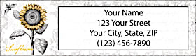 A Touch of Color Return Address Label