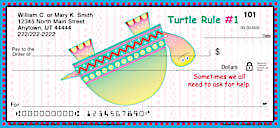 Turtle Rules Personal Checks