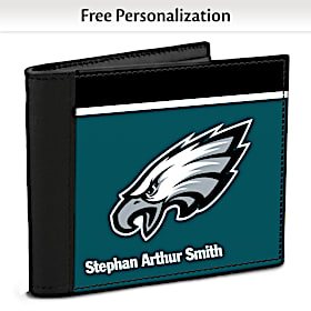 Philadelphia Eagles NFL Logo Men&#039;s RFID Wallet