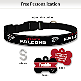 NFL Atlanta Falcons Pet Collar and Persoanlized Tag Set