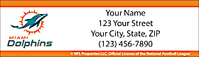 Miami Dolphins NFL Return Address Label