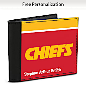 Kansas City Chiefs NFL Logo Men&#039;s RFID Wallet