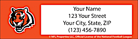 Cincinnati Bengals NFL Return Address Label