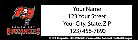 Tampa Bay Buccaneers NFL Return Address Label