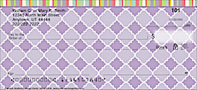 Quatrefoil Personal Checks