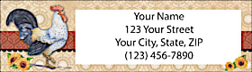 Roosters Return Address Label