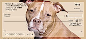 Faithful Friends - Pit Bull Personal Checks