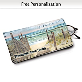 A Walk on the Beach Eyeglass Case