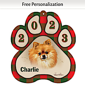 Best Breeds Pomeranian Paw Ornament