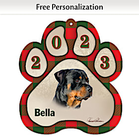 Best Breeds Rottweiler Paw Ornament