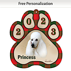 Best Breeds Poodle Paw Ornament